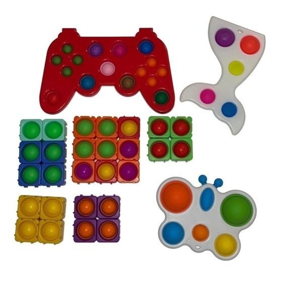 𝅺Popper Blocks & Bubble Dumpl Fidget Toys 30 piece Bundle! - Picture 1 of 6